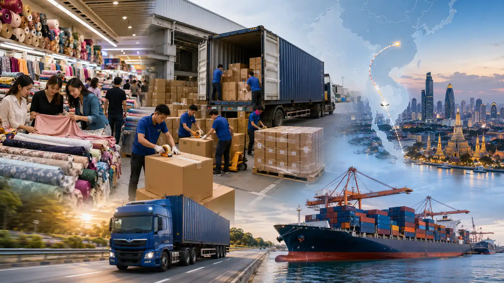 China Textile Shipping to Thailand-2026