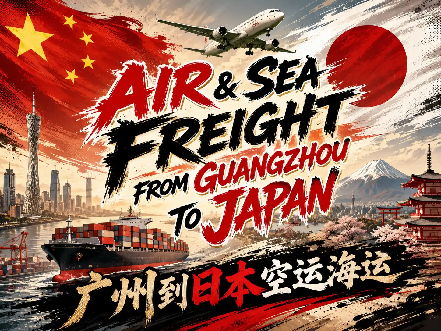 Air & Sea Freight from Guangzhou to Japan-2026
