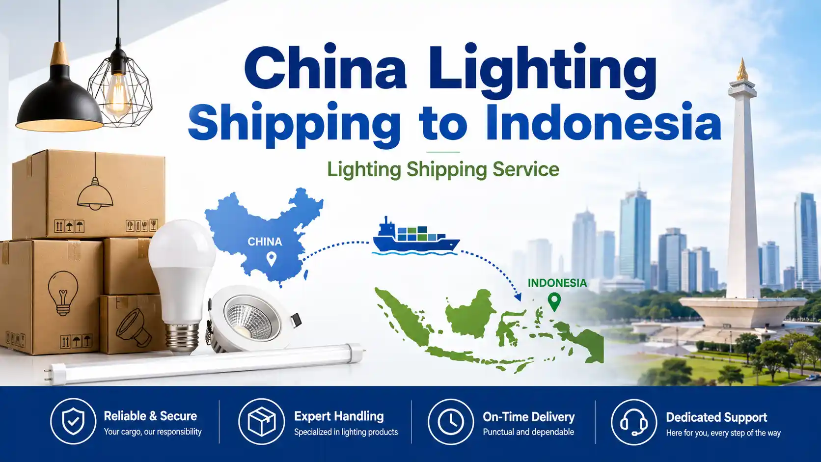 China Lighting Shipping to Indonesia-1