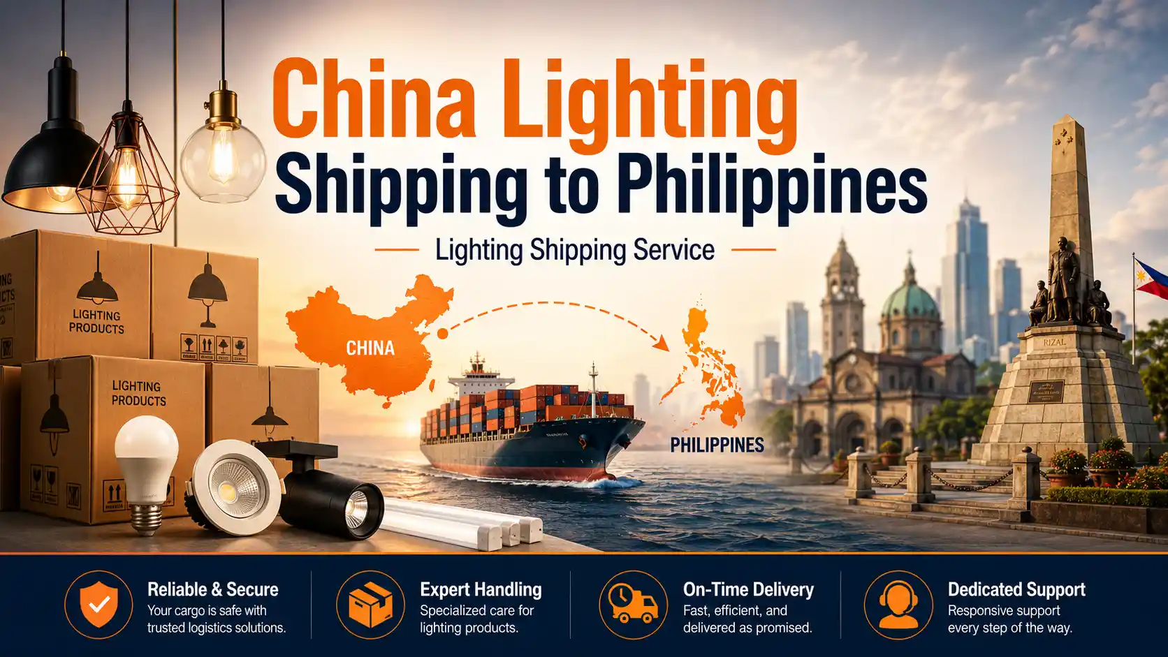 China Lighting Shipping to Philippines-1