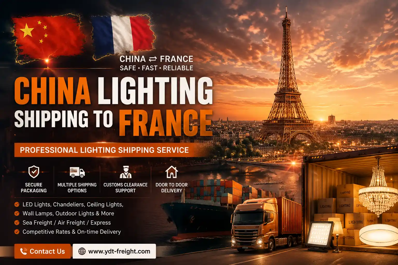China Lighting Shipping to France-1