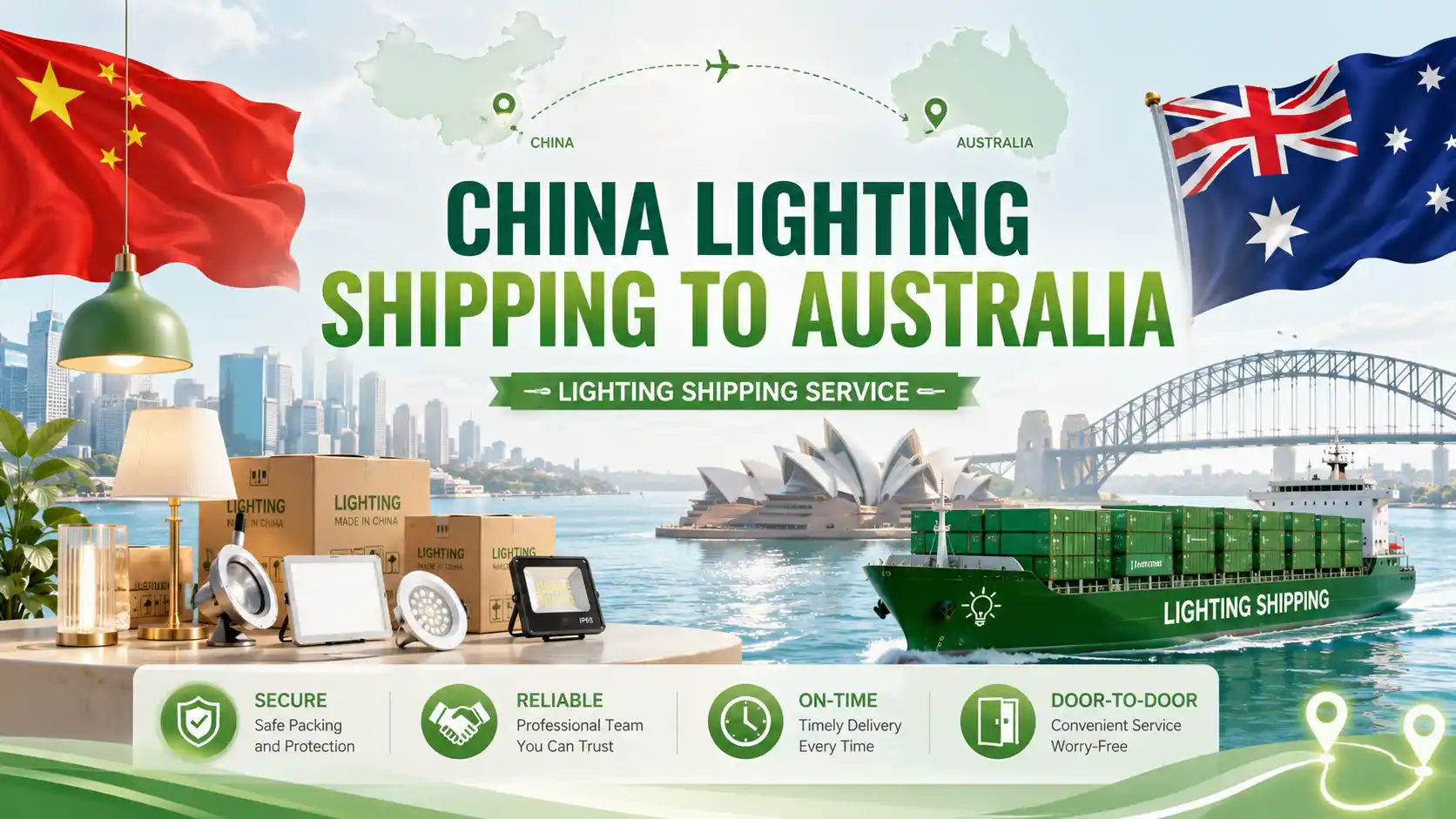 China Lighting Shipping to Australia