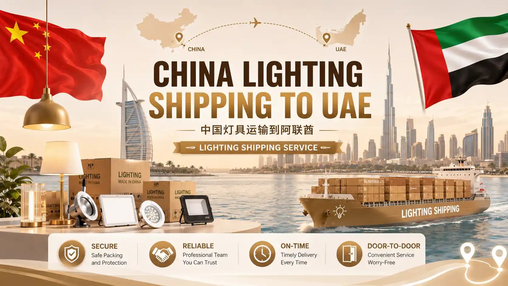 China Lighting Shipping to UAE
