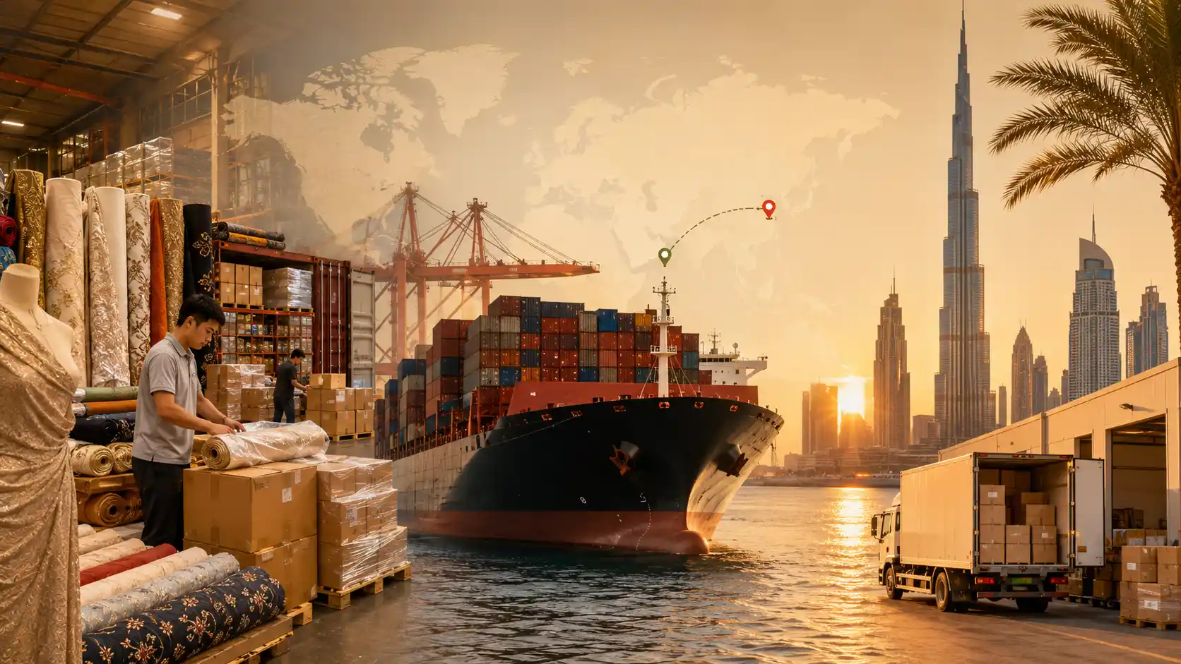 China Textile Shipping to UAE-2026