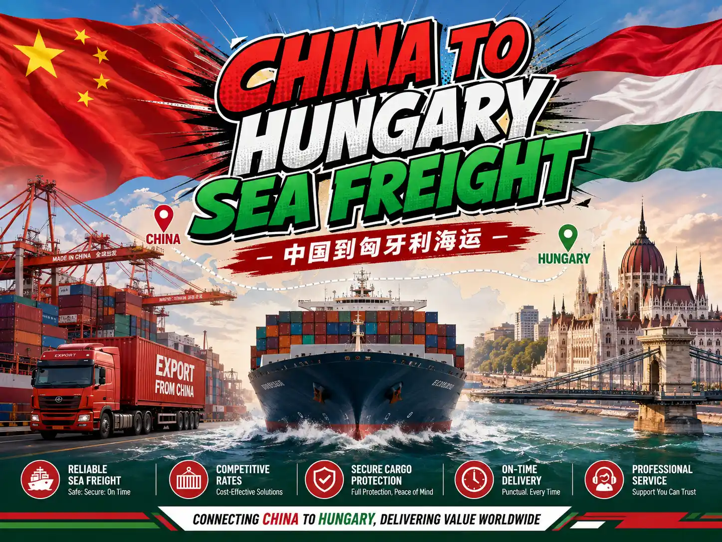 China to Hungary Sea Freight-2026