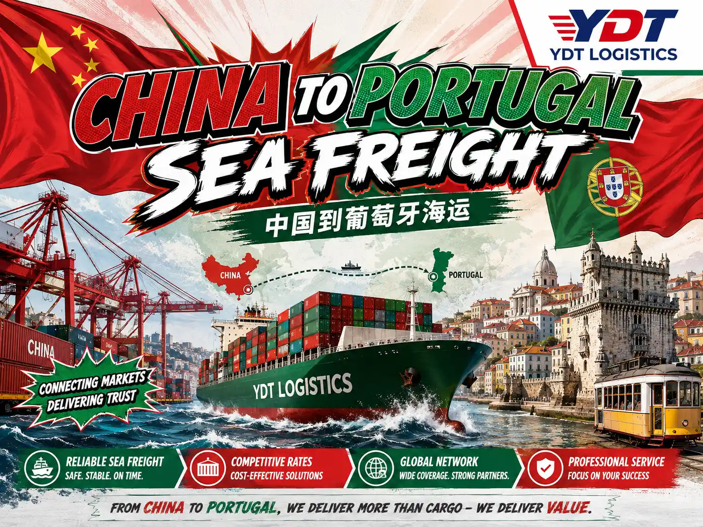 China to Portugal Sea Freight-2026