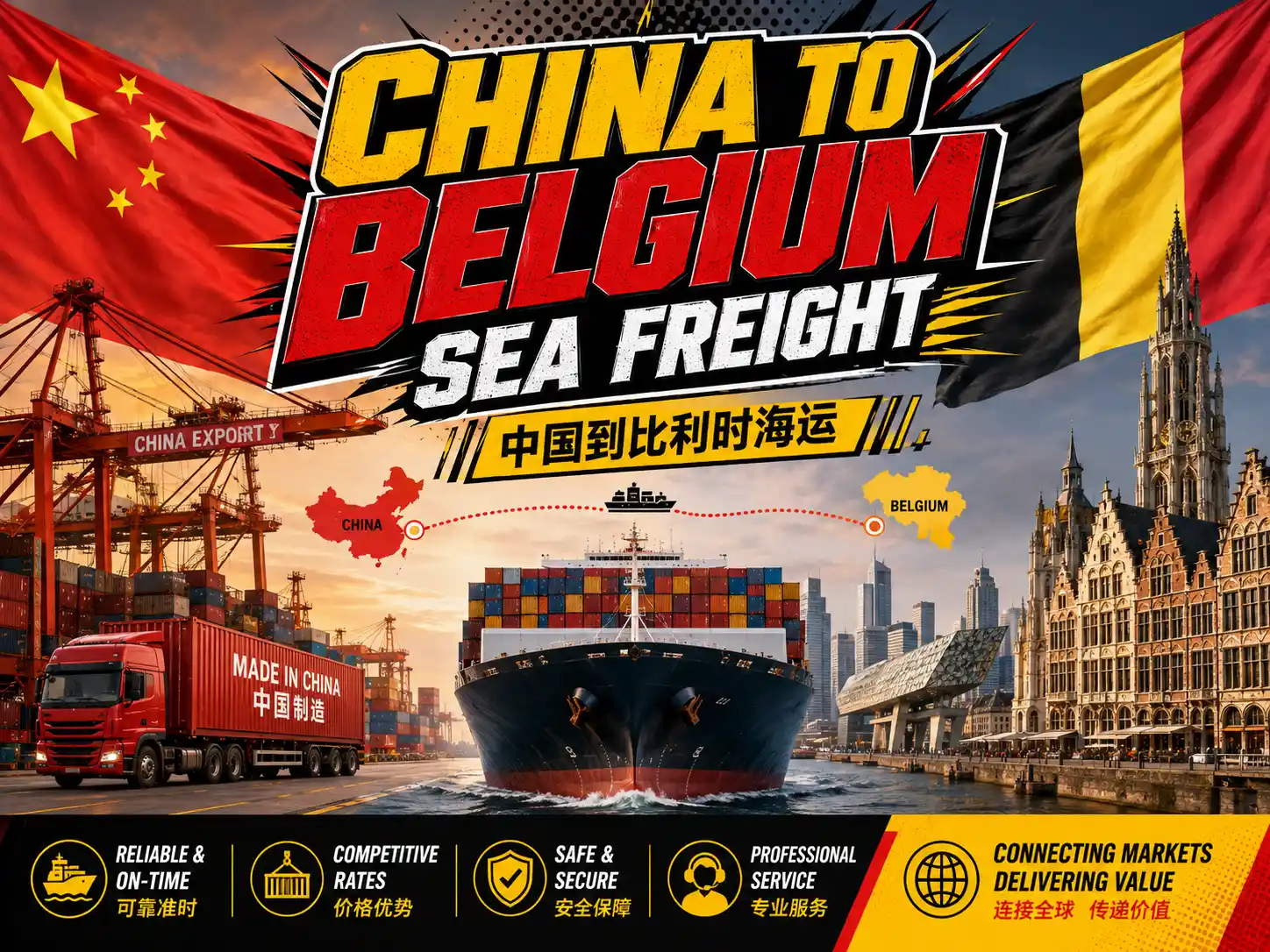 China to Belgium Sea Freight-2026