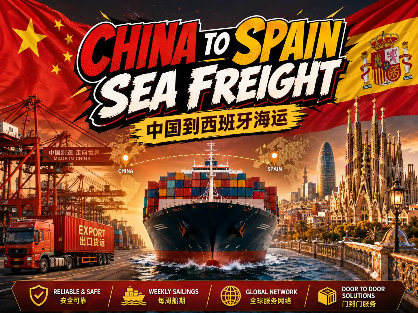 China to Spain Sea Freight-2026